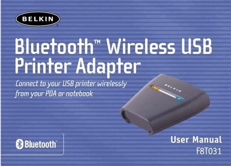 Bluetooth™ Wireless USB Printer Adapter