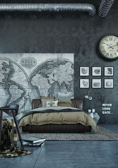 Exposed Concrete Walls Ideas Inspiration Industrial Bedroom Design