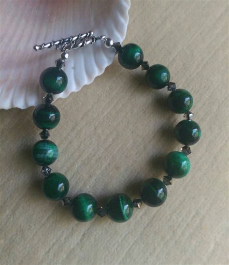 Green Tiger's Eye Bracelet Handcrafted with by BaublesnBlingbyBeth