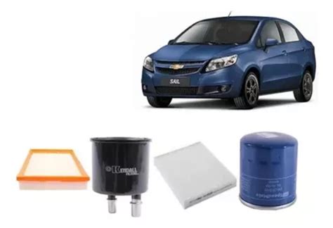 Kit Filtro Aceite Aire Polen Ben Chevrolet Sail Cuotas Sin