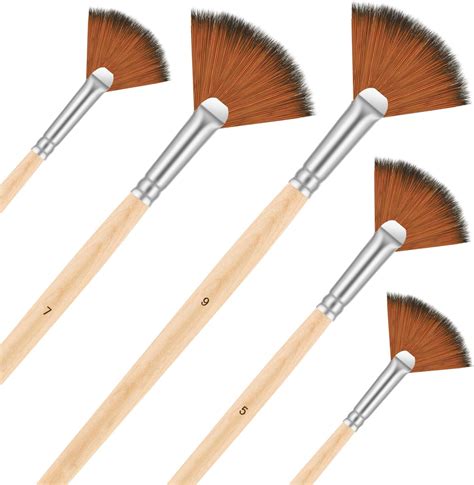 Amazon Pcs Fan Paint Brushes Oil Acrylic Paint Brushes Fan