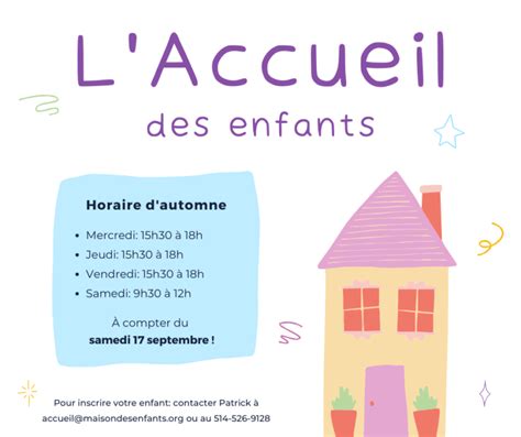 Accueil La Maison Des Enfants De L île De Montréal