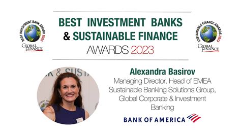 Global Finance Best Investment Banks Sustainable Finance Awards