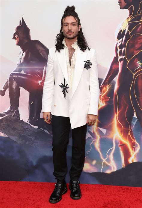 Ezra Miller Attends ‘the Flash Red Carpet Marking Their First High