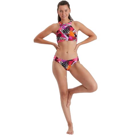 Speedo Volley 2 Piece Bikini Top Brief Absolute Snow