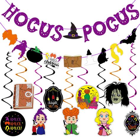 Buy Hocus Pocus Decorations Hocus Pocus Banner Hanging Swirls Halloween