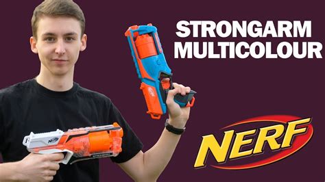 Nerf Strongarm Multicolor Unboxing Review Test MagicBiber Deutsch