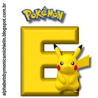 Alphabets By Monica Michielin Pokemon Alphabet Png Pokemon Birthday