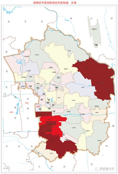 北京市中高风险地区分布图——新增本土39＋15，高风险地区增加3个，海淀与丰台陷落腾讯新闻