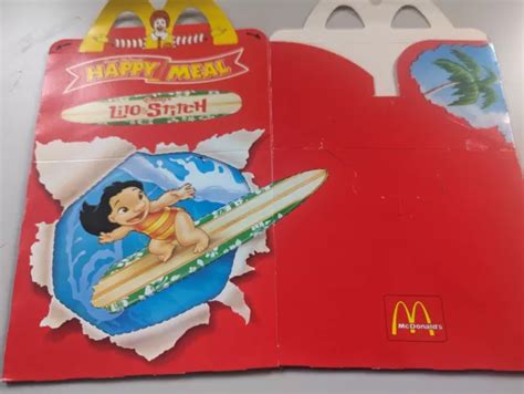 DISNEY S LILO Stitch McDonalds Happy Meal Box Over 20 Years Old 1