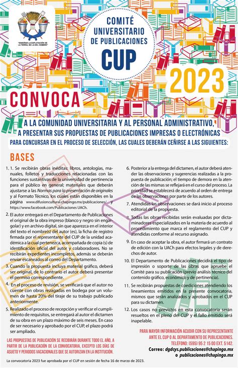 Convocatoria Cᴏᴍɪᴛé Uɴɪᴠᴇʀsɪᴛᴀʀɪᴏ ᴅᴇ Pᴜʙʟɪᴄᴀᴄɪᴏɴᴇs Dirección De