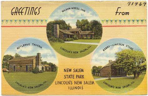 Greetings From New Salem State Park Lincoln S New Salem Illinois