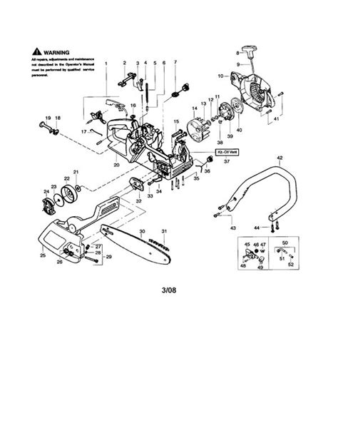 Poulan 2150 Chainsaw Fuel Line Routing Diagram