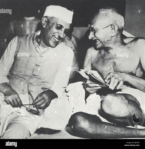 Jawaharlal Nehru With Mahatma Gandhi