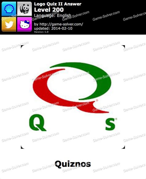 Logo Quiz II Level 200 • Game Solver