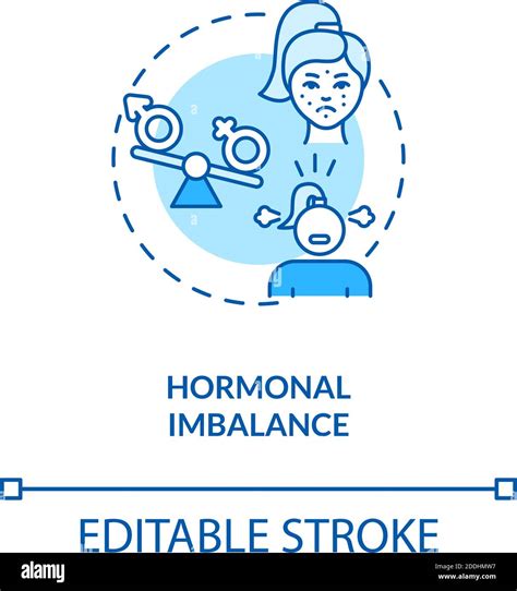 Hormonal Imbalance Concept Icon Stock Vector Image And Art Alamy