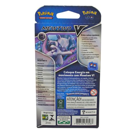 Pokemon Go Deck Batalha V Copag 60 Cartas Mewtwo Ou Melmetal No Shoptime