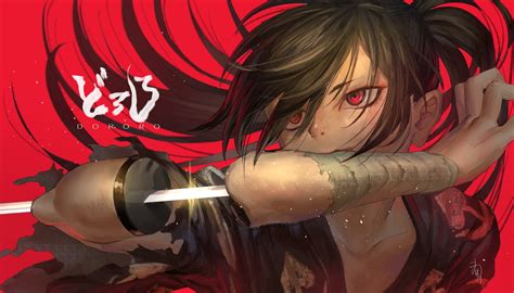 Epic Dororo Hd Wallpaper Mio And Hyakkimaru In The Fields By Azomo