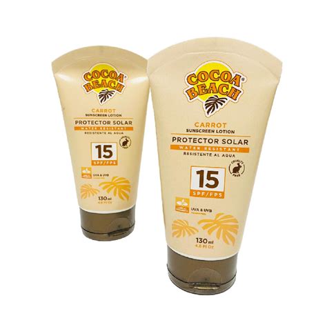 COCOA BEACH ZANAHORIA SPF 15 130 Ml Hiper De La Pelu