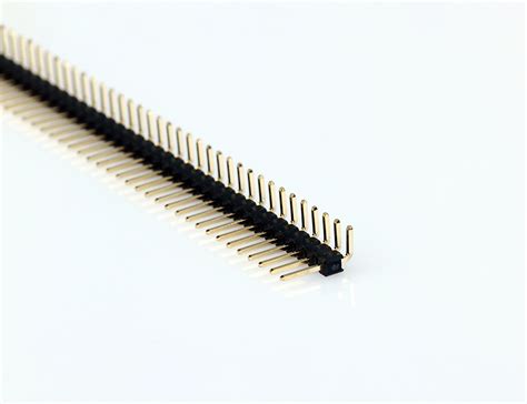 X Pin Mm Single Row Dip Pcb Type Right Angle Male Pin Header