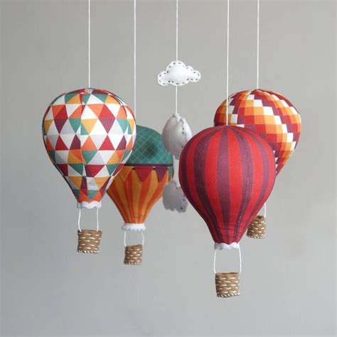 Pin By A M On Alice Diy Baby Mobile Diy Hot Air Balloons Diy