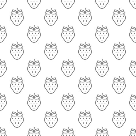 Strawberry seamless pattern background . 12858001 Vector Art at Vecteezy