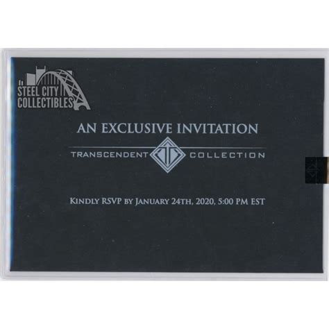 Topps Transcendent Collection Ken Griffey Jr Vip Experience Party