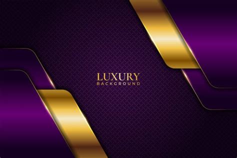 Elegant Purple And Gold Background