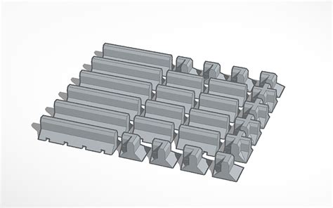 3D design CS002 - Concrete Barricades | Tinkercad