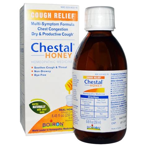 Boiron Chestal Honey Cough Relief 845 Fl Oz 250 Ml Iherb