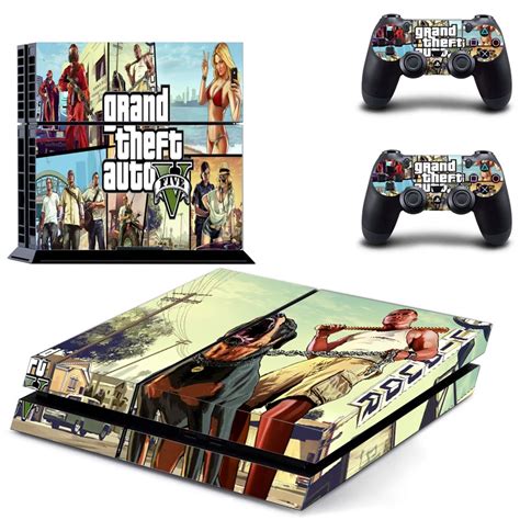 Grand Theft Auto Gta For Ps Console Vinyl Skin Sticker Controle