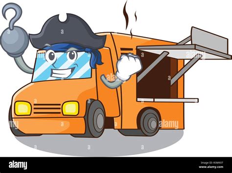 Pirate rendering cartoon of food truck shape Stock Vector Image & Art ...