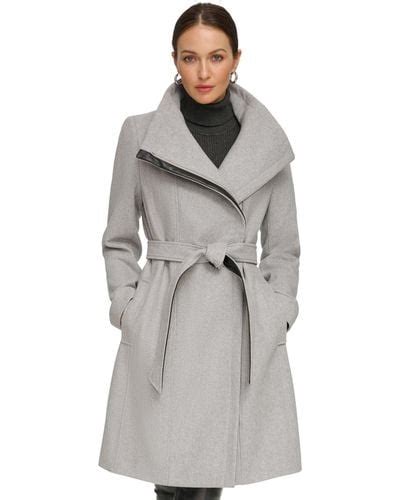 Gray Dkny Coats For Women Lyst