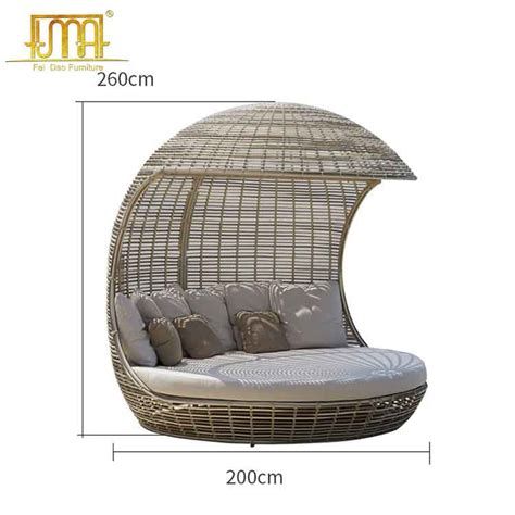 Canopy Daybed Outdoor Rattan Patio Furniture - Feidao