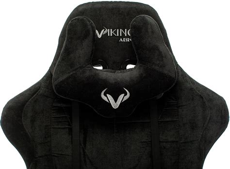 Кресло игровое Zombie VIKING KNIGHT Fabric черный Light-20 с подголов ...