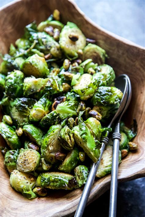 Brussels Sprouts With Pistachios And Lime The Curious Plate