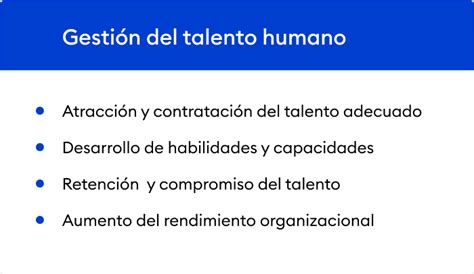 👉 Gestión Del Talento Humano Definición Objetivos Y Ejemplos