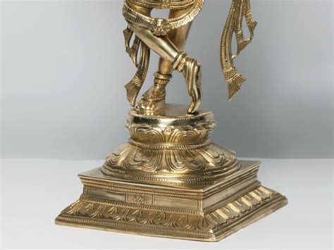 21'' Superfine Lord Krishna as Vishnu Avatar Statue In Brass | Exotic ...