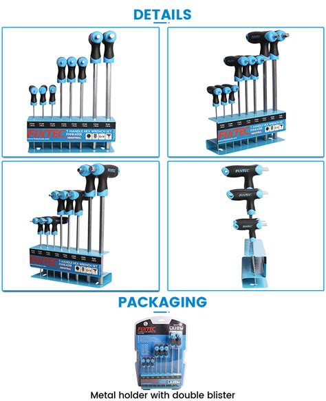 Fixtec Pcs T Handle Hex Wrench Set