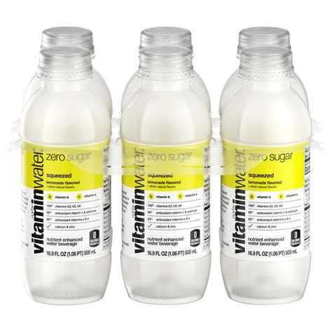 Glaceau Vitamin Water Zero Sugar Squeezed Lemonade Pack Oz