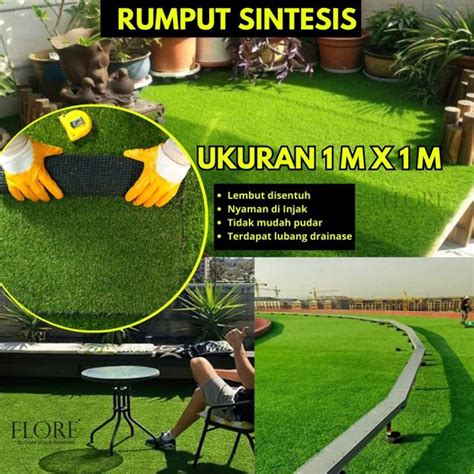 Rumput Sintetis Swiss Ukuran Meter X Meter Karpet Rumput Sintesis