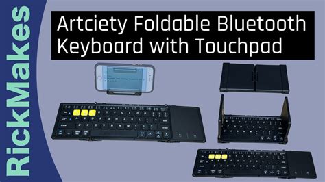 Artciety Foldable Bluetooth Keyboard With Touchpad YouTube