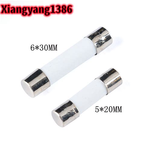 10PCS 5 20mm Fast Blow Ceramic Fuse 5x20mm 250V 1A 2A 3A 4A 5A 6A 10A