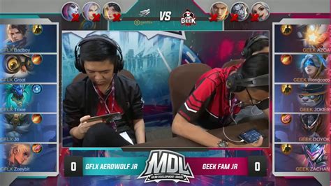 Geekfam Jr Vs Genflix Aerowolf Jr Game Mdl Indonesia Season