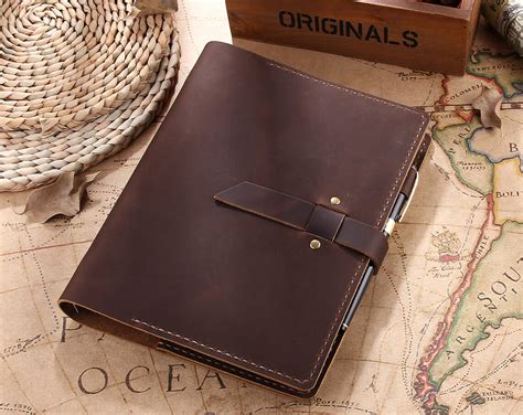 Personalized A5 Leather Ring Binder Notebook A5 Leather Etsy