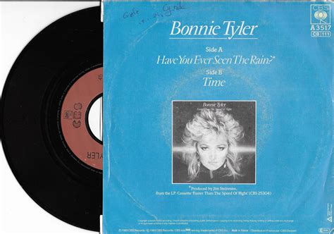 Disque Vinyle 45 Tours Occasion Bonnie Tyler Have You Ever Seen The Rain Diggovinyl