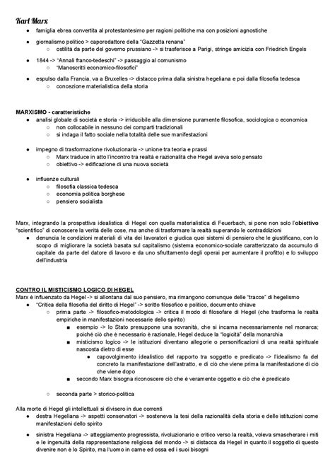 Riassunto sulla filosofia e le opere di Karl Marx e Il Capitale