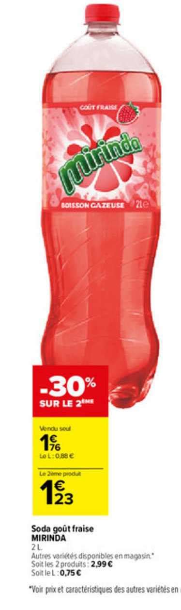 Promo Soda Go T Fraise Mirinda Chez Carrefour Icatalogue Fr