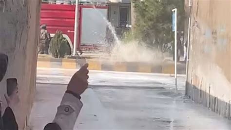 Afghanistan Protests Taliban Use Water Cannon On Women Opposing