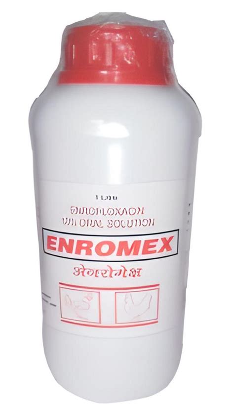 Enromex Enrofloxacin Oral Solution Non Prescription Packaging Type